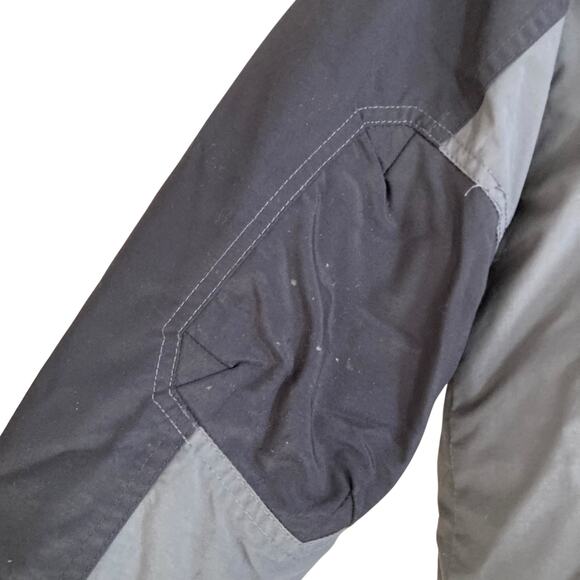 Y2K Youth LL Bean Two Tone Gray Thinsulate Nylon Full Zip Winter Coat Size 14/16 - Picture 7 of 16